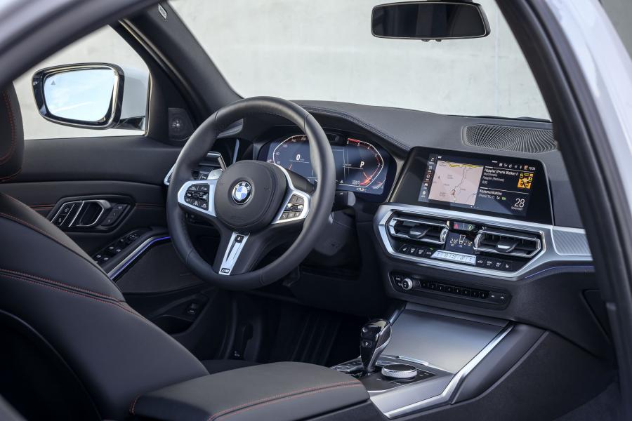 Интерьер BMW 320d Sport Line (G20) 2019 года  (WW) (фото 174 из 311)